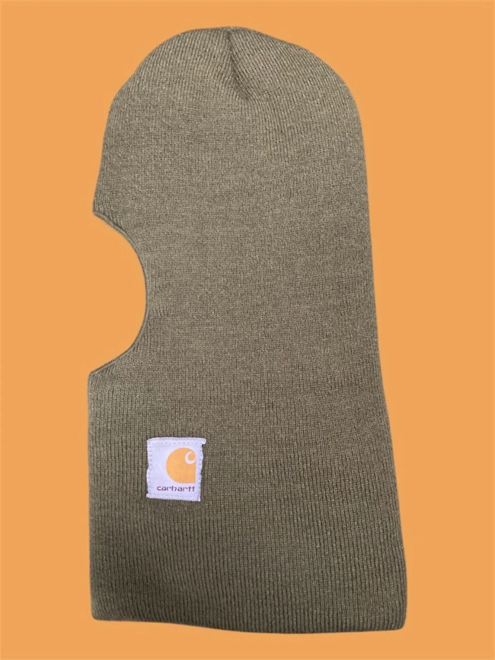 The Carhartt Knit Insulated Face Mask OSFA Olive Green EUC